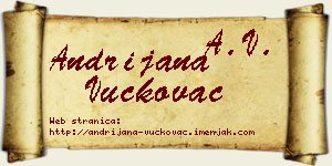 Andrijana Vučkovac vizit kartica